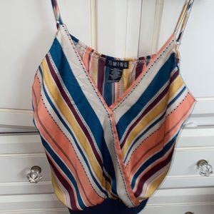 NEW Timing Bodysuit with stripes and snaps